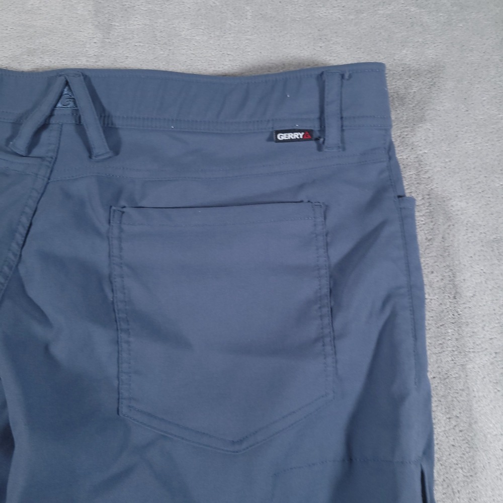 Gerry Pants Mens 34x30 Blue Stretch Nylon Venture Commuter Utility Performance - Picture 8 of 8